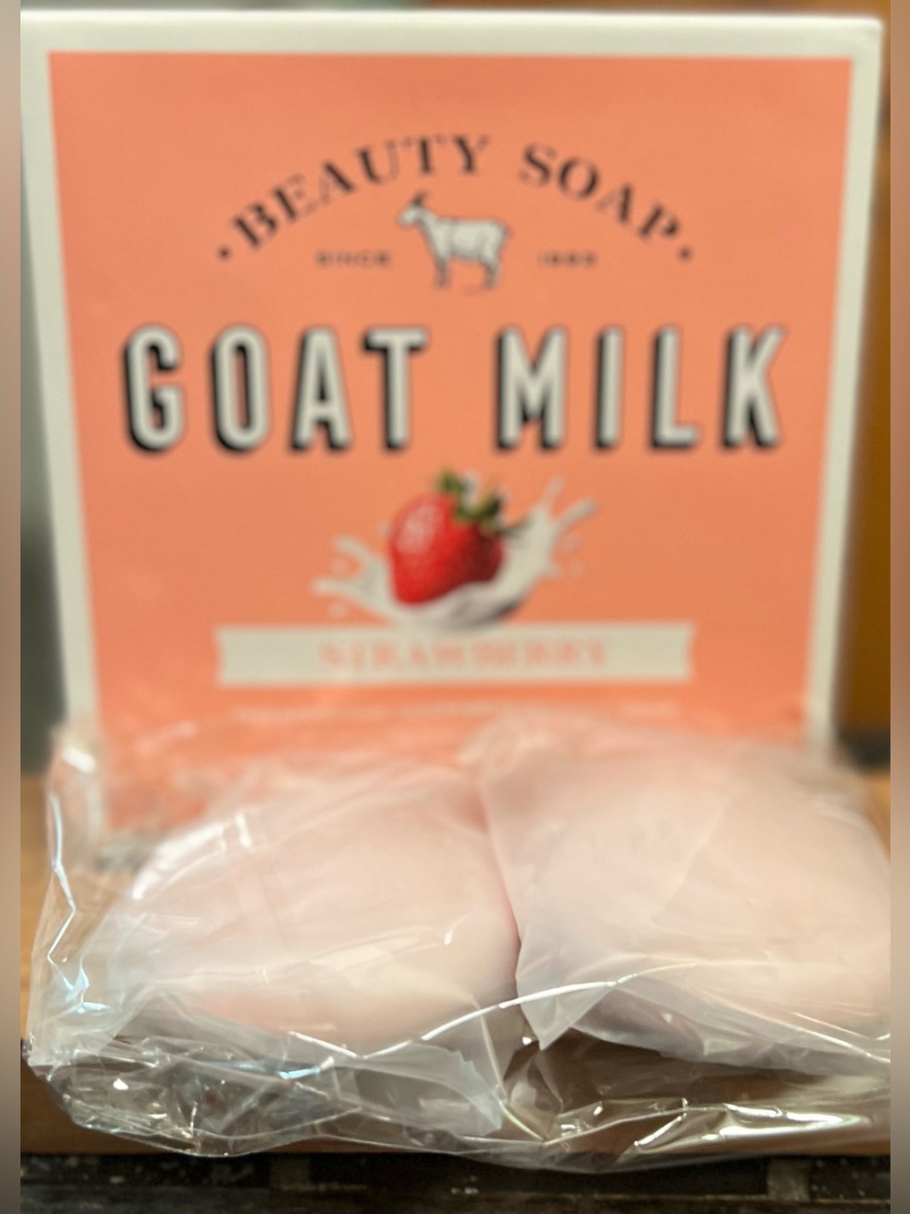Goat Milk Beauty Soap - Strawberry Scent (2)